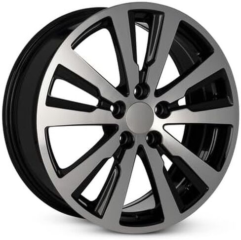 عجلة ألومنيوم بديلة جديدة مقاس 18x7 بوصة OEM مباشرة لسيارة Honda Civic 2014-2015 5-114.3 مللي متر حافة سوداء 18 بوصة 8W18TR0100B in Saudi Arabia