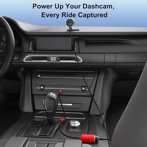 J&D مقبس ولاعة سجائر السيارة 12 فولت مع منافذ USB، ذكر إلى أنثى، شحن عالي السرعة 18 وات لأجهزة متعددة، متوافق مع كاميرات داش، نظام تحديد المواقع العالمي، شرائط LED، عبوتان، أحمر، 1 قدم in Saudi Arabia