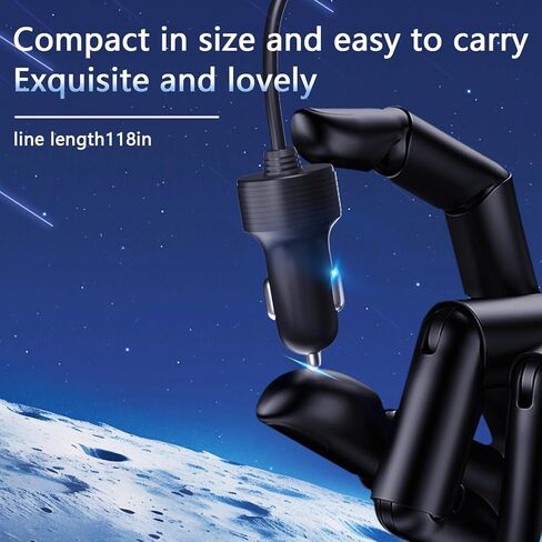 متوافق مع ملحقات كابل الطاقة Starlink Mini 12V 3M/10FT، لمحول السيارة Starlink Mini 12V-48V لشاحن السيارة، ولاعة سجائر 16AWG إلى سلك DC in Kuwait