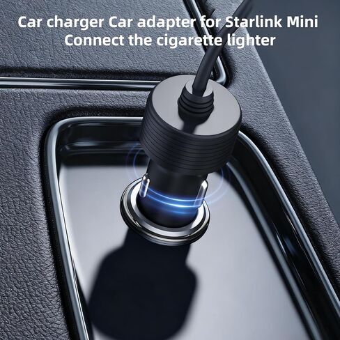 متوافق مع ملحقات كابل الطاقة Starlink Mini 12V 3M/10FT، لمحول السيارة Starlink Mini 12V-48V لشاحن السيارة، ولاعة سجائر 16AWG إلى سلك DC in Kuwait