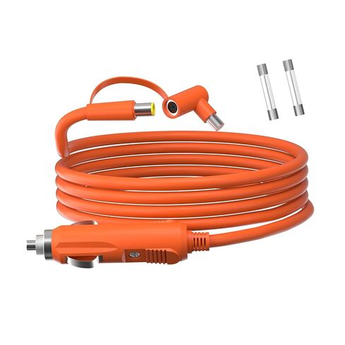 لJackery محطة الطاقة المحمولة Explorer 12V / 24V DC كابل تمديد الطاقة مع قابس ولاعة السجائر 6.5FT - كابل 14AWG للخدمة الشاقة مع قابس DC7909 ومحول DC8020. in Kuwait