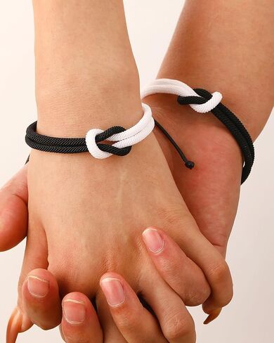 Pinky Promise Matching Bracelets for Couples Love Knot Bracelet Pinky Promise Soulmate Relationship Friendship Bracelets Forever Infinity Jewelry Gifts for Women Her Him in Saudi Arabia