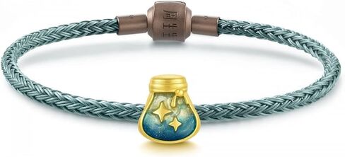 CHOW SANG SANG 999 24K Solid Gold Wishes Pot Mini Charm Bracelet for Women 93531C 93532C 93533C in Saudi Arabia