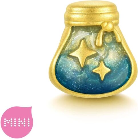 CHOW SANG SANG 999 24K Solid Gold Wishes Pot Mini Charm Bracelet for Women 93531C 93532C 93533C in Saudi Arabia