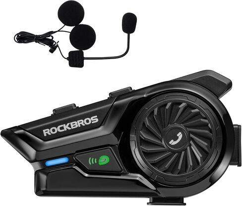 خوذة دراجة نارية من ROCKBROS سماعة بلوتوث R1 متعددة الاستخدامات، نظام اتصال بلوتوث ثنائي الاتجاه للتزلج والتزلج على الجليد وأنشطة خوذة ركوب الدراجات في الهواء الطلق in Saudi Arabia
