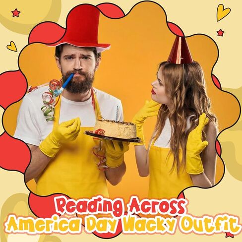 3 Pcs Funny Storybook Character Costume Reading Across America Day Wacky Outfit Accessories Red Top Hat for World Book Day Novelty Party Favors in Saudi Arabia