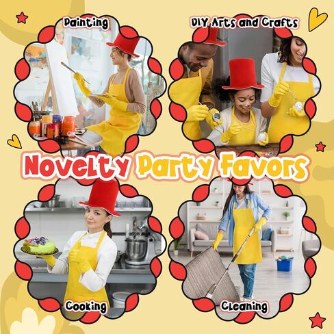3 Pcs Funny Storybook Character Costume Reading Across America Day Wacky Outfit Accessories Red Top Hat for World Book Day Novelty Party Favors in Saudi Arabia