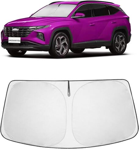 for Mazda 3 Windshield Sun Shade - Foldable Windshield Cover Sun Shade Mazda 3 2007-2025 Accessories Protect Car from Sun Rays Overlapping UV Reflective Window Sunshad in Saudi Arabia