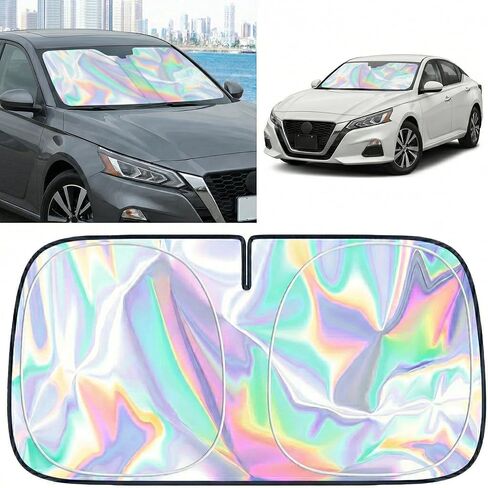 for Mazda 3 Windshield Sun Shade - Foldable Windshield Cover Sun Shade Mazda 3 2007-2025 Accessories Protect Car from Sun Rays Overlapping UV Reflective Window Sunshad in Saudi Arabia