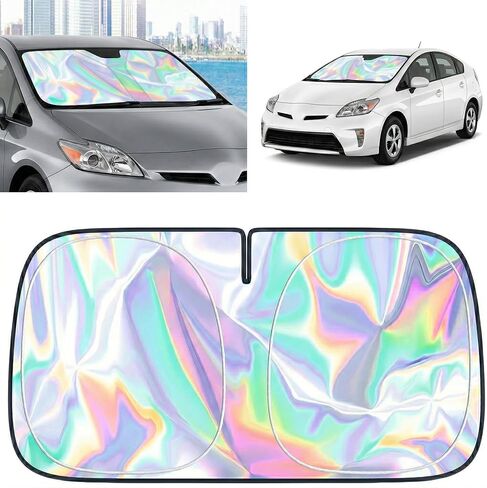 for Mazda 3 Windshield Sun Shade - Foldable Windshield Cover Sun Shade Mazda 3 2007-2025 Accessories Protect Car from Sun Rays Overlapping UV Reflective Window Sunshad in Saudi Arabia