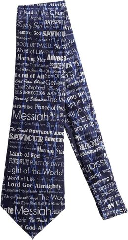 Jacquard Polyester Hand-Printed Christian Ties for Men | Church Business Formal Wedding Mens Neck Ties in Saudi Arabia
