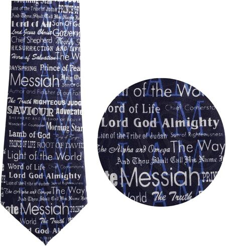 Jacquard Polyester Hand-Printed Christian Ties for Men | Church Business Formal Wedding Mens Neck Ties in Saudi Arabia