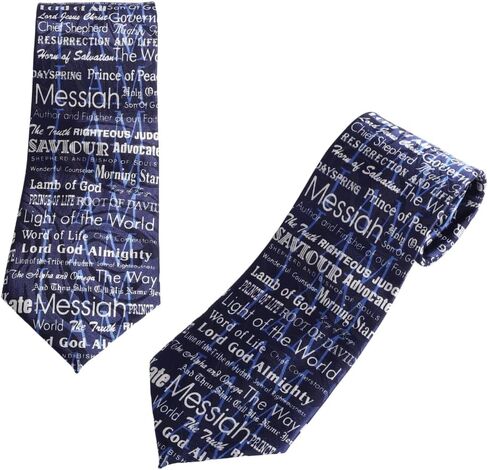 Jacquard Polyester Hand-Printed Christian Ties for Men | Church Business Formal Wedding Mens Neck Ties in Saudi Arabia