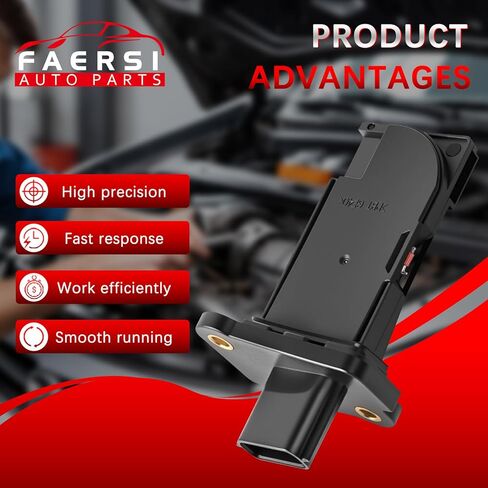 جهاز استشعار تدفق الهواء الشامل FAERSI 22680-3VA0A مستشعر MAF متوافق مع Nissan Altima 14-18، 16 Maxima، 15-19 Murano، 15-16 Pathfinder، 15-17 Quest، 14-16 Rogue، 15-16 Infiniti QX60 in Saudi Arabia