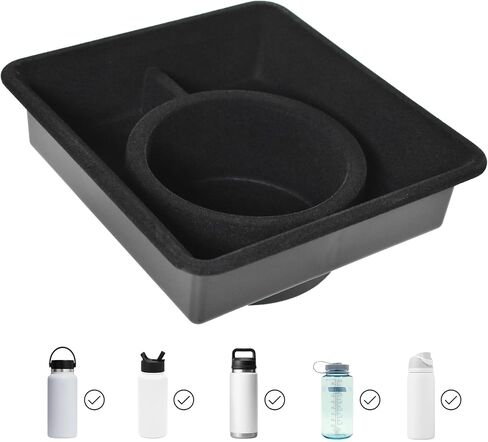 Check Model Year – Tesla Model Y & 3 Accessory – Drop-in Extra Large Car Cup Holder Insert – Fits 32oz Tumblers & Bottles Including Yeti, Hydro Flask, Simple Modern, Nalgene, ThermoFlask in Saudi Arabia