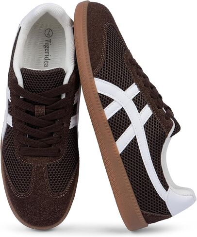 Casual Sneakers for Women Lace Up Tennis Shoes Non Slip Women's Fashion Sneakers, Trendy and Comfortable in Kuwait