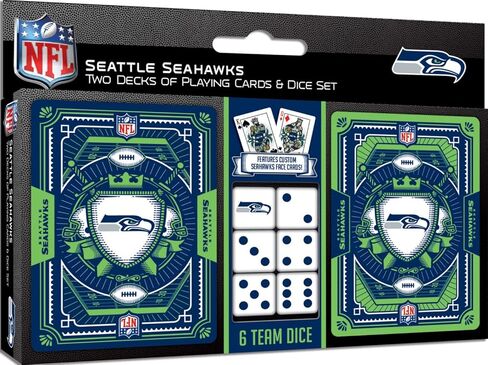 MasterPieces Game Day - NFL Pittsburgh Steelers 2-Pack Playing Cards & Dice Pack - Officially Licensed Set for Adults and Family in Saudi Arabia