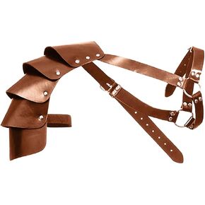 Medieval Leather Shoulder Guards Adjustable Knight Shoulder Armor for Role-Playing in Saudi Arabia