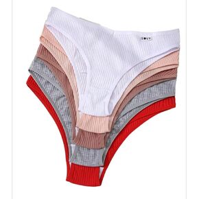 5-Pack seamless underwear for women, Solid Color Comfortable Briefs Panties, Daily Dating Wear with Sizes XS to XXL in Kuwait