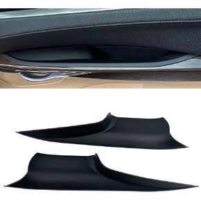 أغطية مقبض سحب باب السيارة الداخلي متوافقة مع BMW 7 Series F02 F04 غطاء تزيين واقٍ لمقابض الأبواب لـ 750Li، 740Ld، 740Li، 750Li، 760Li (4 قطع من ألياف الكربون) in Kuwait