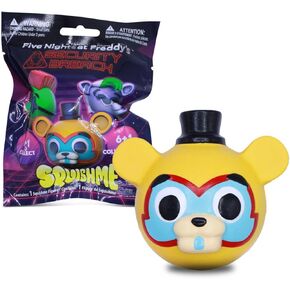 خمس ليالٍ في لعبة Freddy's Security Breach SquishMe Series 1 صندوق تجميع 5 عبوات: لعبة تخفيف التوتر، هدايا الحفلات وألعاب التململ للأطفال - مجموعة كاملة من السلسلة 1 مع شخصيات FNAF سكويشيز in Kuwait