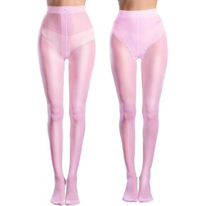 FANCAME Womens Sheer Tights 2-Pack - Classic Bikini Gusset & T Crotch Pantyhose Plus Size, Ultra-Soft 20D Snag-Resistant in Saudi Arabia