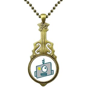 الكون والأجنبي عين واحدة روبوت قلادة العتيقة الغيتار المجوهرات قلادة الموسيقى in Kuwait