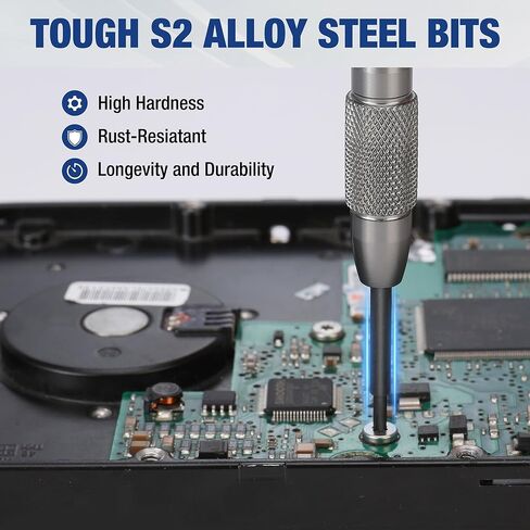 WORKPRO 6-Piece Magnetic Screwdriver Set, S2 Alloy Steel, 3 Phillips and 3 Slotted Tips Small Screwdriver Repair Tool Kit, Good for Phone, Computer, Watch, Eyeglass, Electronic in Kuwait