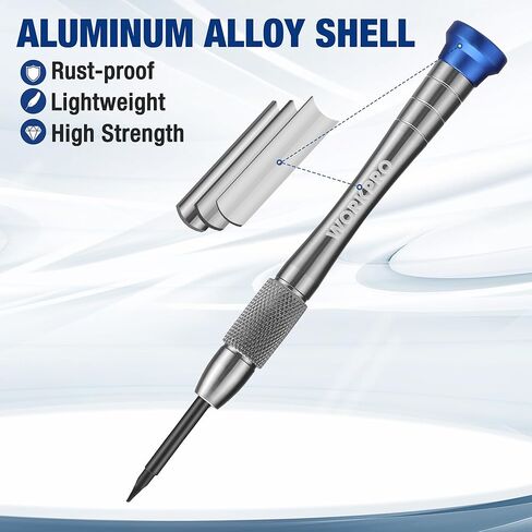 WORKPRO 6-Piece Magnetic Screwdriver Set, S2 Alloy Steel, 3 Phillips and 3 Slotted Tips Small Screwdriver Repair Tool Kit, Good for Phone, Computer, Watch, Eyeglass, Electronic in Kuwait