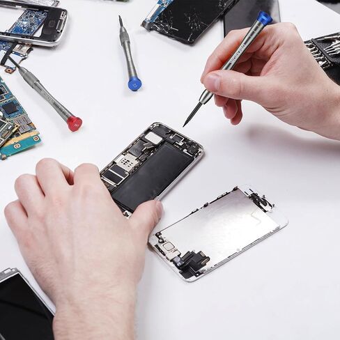 WORKPRO 6-Piece Magnetic Screwdriver Set, S2 Alloy Steel, 3 Phillips and 3 Slotted Tips Small Screwdriver Repair Tool Kit, Good for Phone, Computer, Watch, Eyeglass, Electronic in Kuwait