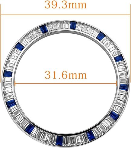 Watch Ceramic Bezel Replacement For Rolex Daytona 16520 16500 116500 116509 116520 With Diamonds Engrave 39.3 * 31.5 * 2.6mm in Saudi Arabia