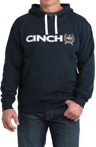 Cinch Men's Original Logo Navy Hoodie in Saudi Arabia