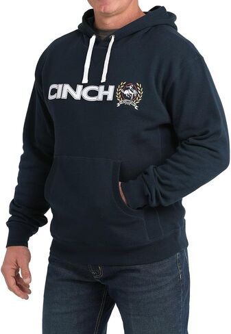 Cinch Men's Original Logo Navy Hoodie in Saudi Arabia