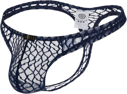 Mens Thong Underwear Male Lace G String Sissy Clothes Breathable Panties in Saudi Arabia