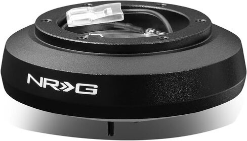 NRG Innovations SRK-122H طقم محول محوري قصير لعجلة القيادة + مصباح LED لسلسلة المفاتيح، أسود (NRG-SRK/122H) in Saudi Arabia