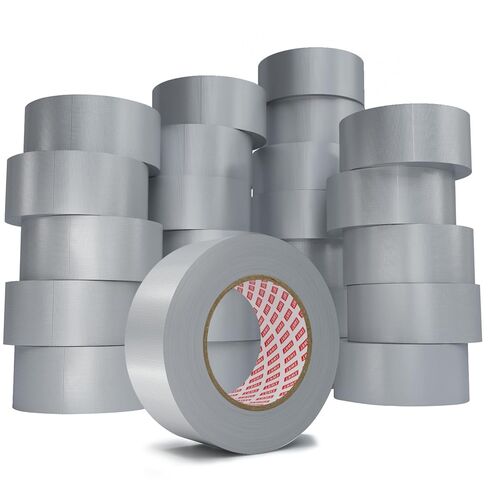 SWRT 24-Pack 9 Mil Silver Heavy Duty Duct Tape Strong Adhesive, 2 Inch x 720 Yd Duct Heavy Duty Waterproof All Weather Gray Duct Tape No Residue Sealing & Patching for Indoor&Outdoor Repair in Saudi Arabia