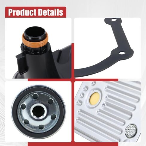 Transmission Filter Kit 29537965 Internal Shallow Filter 29539579 Spin-On Filter Raplacement for Allison 1000 2000 Series, Fits for 2001-2010 Chevy Silverado/GMC Sierra 2500HD 3500HD 6.6L Duramax in Saudi Arabia
