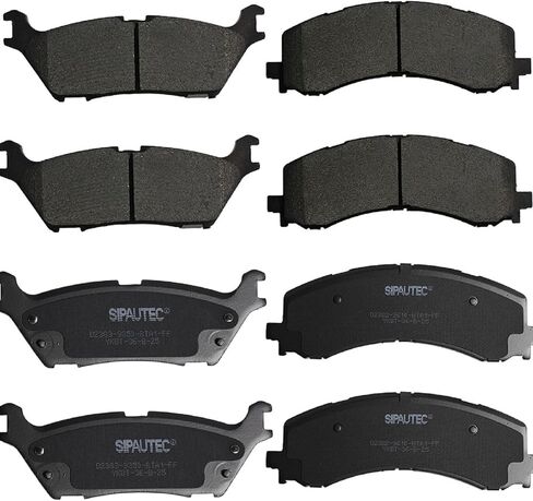 SIPAUTEC-Front and Rear Brake Pad Set 4-Wheel Set Ceramic Disc Brake Pads Replacement For 2021-2024 Ford F-150/ Lightning/Expedition/Bronco/Lincoln Navigator in Kuwait
