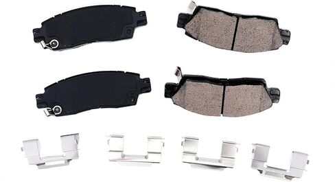 مجموعة وسادات الفرامل الخلفية من هيكس D883 متوافقة مع 2002-2009 Chevy Trailblazer، 2003-2006 Chevy SSR، 2002-2009 GMC Envoy، 2005-2009 Saab 9-7x in Saudi Arabia