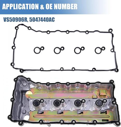 مجموعة حشية غطاء صمام المحرك Sorello مناسبة لكرايسلر 200 لدودج دارت لشركة فيات 500X لسيارة جيب رينيجيد شيروكي كومباس لرام بروماستر سيتي لمحرك 2.4 لتر L4 - استبدال VS50906R 5047440AC in Kuwait