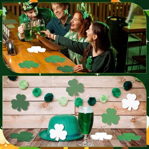 Geyee 36 Pcs St. Patrick's Day Sticky Notes for Kids Bulk 1080 Sheet Shamrock Shaped Sticky Notepads Green White Lucky Irish Clover Memo Pads for School Office St. Patrick's Day in Saudi Arabia