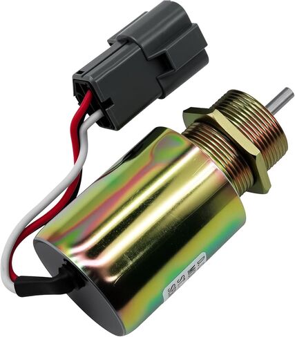 12VDC Fuel Shut Off Solenoid SA-3725-12 Compatible with Mitsubishi L2E L3E S3L S4L Engine, Compatible with Volvo EC15 Toro 223D Mahindra Max 28 Tractor, Replaces 30A87-00040 30A87-20402 in Saudi Arabia