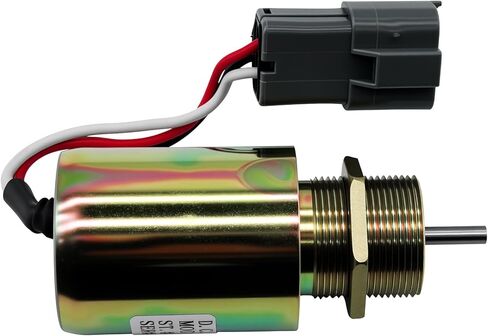 12VDC Fuel Shut Off Solenoid SA-3725-12 Compatible with Mitsubishi L2E L3E S3L S4L Engine, Compatible with Volvo EC15 Toro 223D Mahindra Max 28 Tractor, Replaces 30A87-00040 30A87-20402 in Saudi Arabia