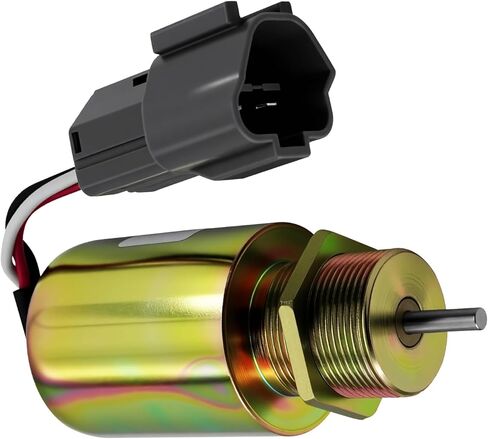 12VDC Fuel Shut Off Solenoid SA-3725-12 Compatible with Mitsubishi L2E L3E S3L S4L Engine, Compatible with Volvo EC15 Toro 223D Mahindra Max 28 Tractor, Replaces 30A87-00040 30A87-20402 in Saudi Arabia