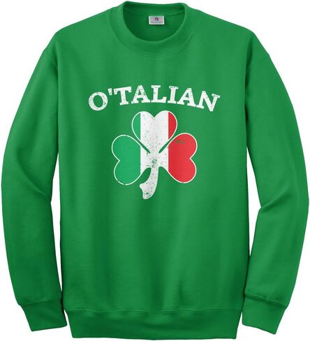 Threadrock O'Talian Italian Irish Shamrock Unisex Sweatshirt in Saudi Arabia