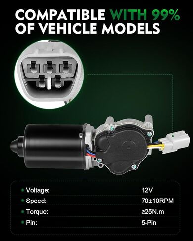 76505-S9V-A01 محرك ممسحة الزجاج الأمامي الأمامي مناسب لـ: -Honda Accord 2003-2007 Sedan، Pilot 2005-2008 Sport Utility لـ: -Acura MDX 2005-2006 Sport Utility، TL TSX 2004-2008 سيدان، مع 5 دبابيس in Saudi Arabia