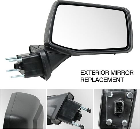 Passenger Right Side Door Mirror for 2019-2024 Chevy Silverado 1500, with Heated Power and Temperature Sensor Manual Folding, Replace#GM1321583(7 Pins) in Saudi Arabia