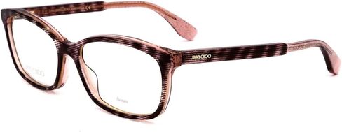 Jimmy Choo Plastic Rectangular Eyeglasses 53 0LX9 Striped Glitterd in Saudi Arabia