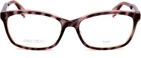 Jimmy Choo Plastic Rectangular Eyeglasses 53 0LX9 Striped Glitterd in Saudi Arabia