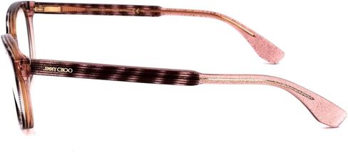 Jimmy Choo Plastic Rectangular Eyeglasses 53 0LX9 Striped Glitterd in Saudi Arabia